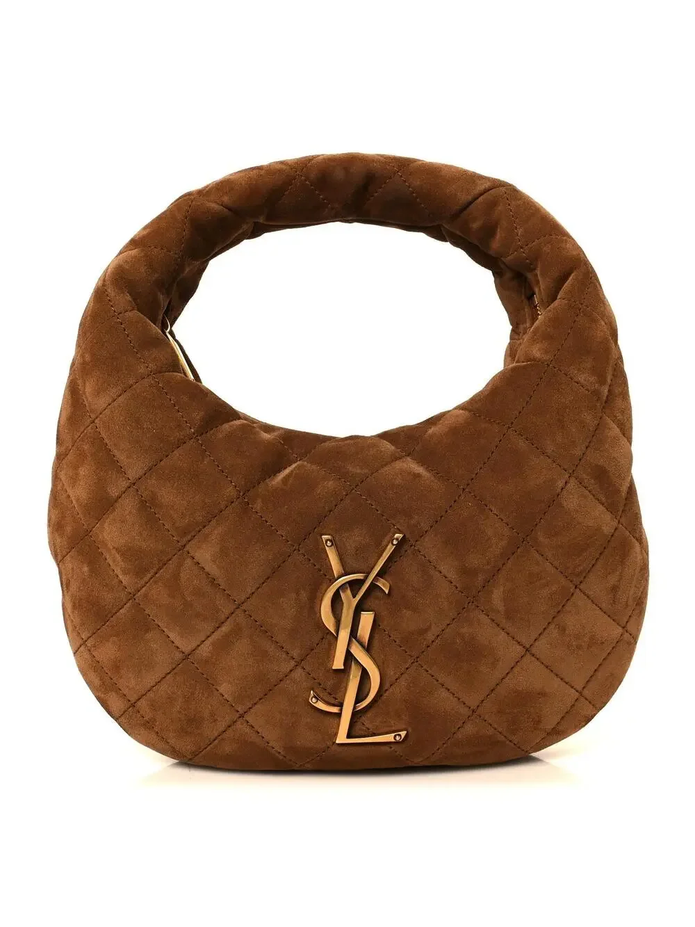 Saint Laurent Suede Quilted Icarino Bag #330096S31B